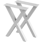2 Nogi do stołu TYP- X (profil 60x60mm) Kolor Biały Rozmiar 515-720H 