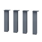 4 Nogi do stołu TYP- B7070 (profil 70x70mm) Kolor Antracyt Rozmiar 420H 
