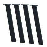 4 Nogi do stołu TYP- I8040 (profil 80x40mm) Kolor Czarny Rozmiar 720H 