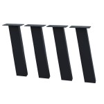 4 Nogi do stołu TYP- I8040 (profil 80x40mm) Kolor Czarny Rozmiar 420H 