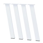 4 Nogi do stołu TYP- I8040 (profil 80x40mm) Kolor Biały Rozmiar 720H 