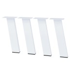 4 Nogi do stołu TYP- I8040 (profil 80x40mm) Kolor Biały Rozmiar 420H 