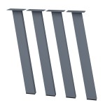 4 Nogi do stołu TYP- I8040 (profil 80x40mm) Kolor Antracyt Rozmiar 720H 
