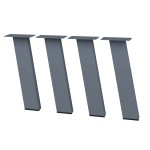 4 Nogi do stołu TYP- I8040 (profil 80x40mm) Kolor Antracyt Rozmiar 420H 