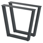 2 Nogi do stołu TYP- V2 (profil 80x40mm) Kolor Antracyt Rozmiar 815-720H 