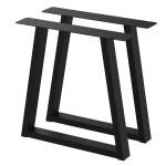 2 Nogi do stołu TYP- V (profil 80x40mm) Kolor Czarny Rozmiar 715-720H 