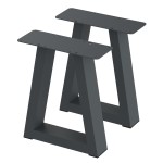 2 Nogi do stołu TYP- V (profil 80x40mm) Kolor Antracyt Rozmiar 350-420H 