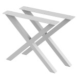 2 Nogi do stołu TYP- X (profil 60x60mm) Kolor Biały Rozmiar 815-720H 