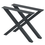2 Nogi do stołu TYP- X (profil 60x60mm) Kolor Antracyt Rozmiar 815-720H 