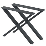 2 Nogi do stołu TYP- X (profil 80x40mm) Kolor Antracyt Rozmiar 815-720H 