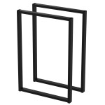 2 Nogi do stołu TYP- U (profil 40x20mm) Kolor Czarny Rozmiar 500-720H 