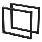 2 Nogi do stołu TYP- U (profil 40x20mm) Kolor Czarny Rozmiar 500-420H 