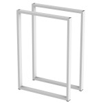 2 Nogi do stołu TYP- U (profil 40x20mm) Kolor Biały Rozmiar 500-720H 