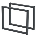 2 Nogi do stołu TYP- U (profil 40x20mm) Kolor Antracyt Rozmiar 500-420H 