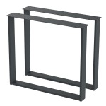 2 Nogi do stołu TYP- U (profil 80x20mm) Kolor Antracyt Rozmiar 815-720H 