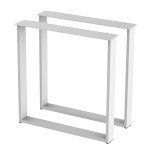 2 Nogi do stołu TYP- U (profil 80x20mm) Kolor Biały Rozmiar 715-720H 