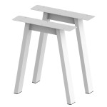 2 Nogi do stołu TYP- A (profil 80x40mm) Kolor Biały Rozmiar 615-720H 