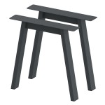 2 Nogi do stołu TYP- A (profil 80x40mm) Kolor Antracyt Rozmiar 715-720H 