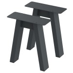 2 Nogi do stołu TYP- A (profil 80x40mm) Kolor Antracyt Rozmiar 350-420H 