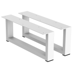 2 Nóżki do komody K1-150 (profil 40x20mm) Kolor Biały Rozmiar 380-150H 