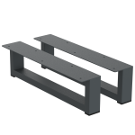 2 Nóżki do komody K1-100 (profil 40x20mm) Kolor Antracyt Rozmiar 380-100H 