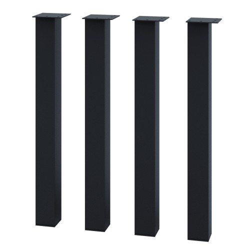 4 nogi do stolika małego czarne typ B7070 70x70mm wysokie