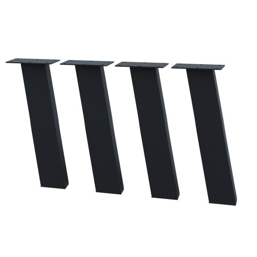 4 nogi do stolika małego czarne typ I8040 80x40mm