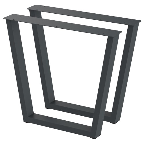2 nogi do stołu i biurka grafit typ V 80x40mm