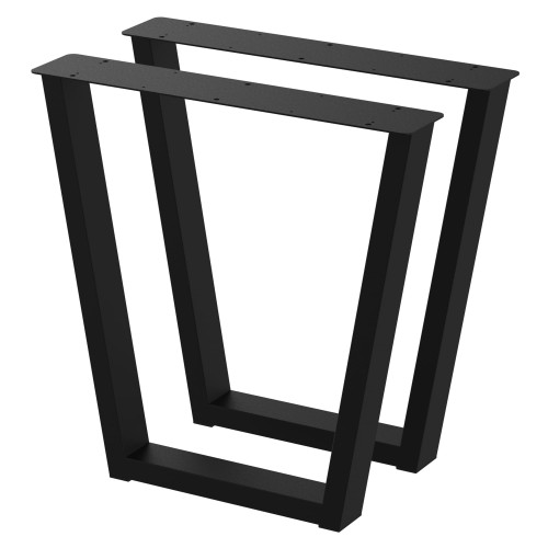 2 nogi do stołu i biurka czarne typ V 80x40mm