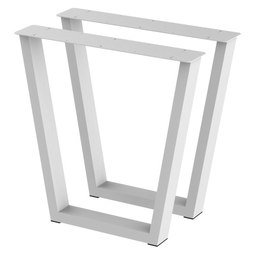 2 nogi do stołu i biurka białe typ V 80x40mm