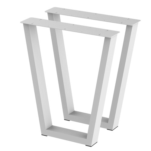 2 nogi do stołu i biurka białe typ V 80x40mm