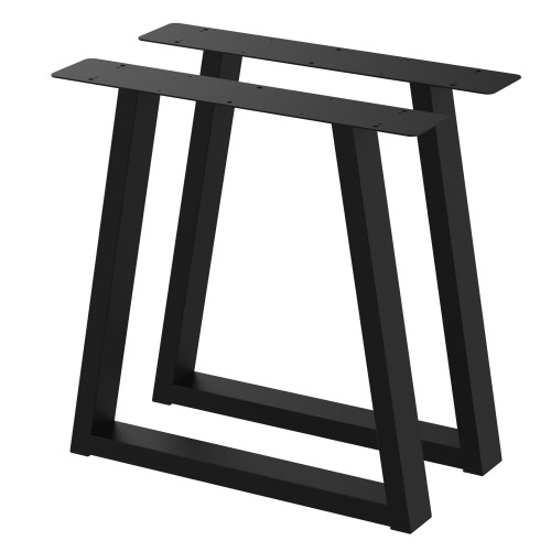 2 nogi do stołu i biurka czarne typ V 80x40mm