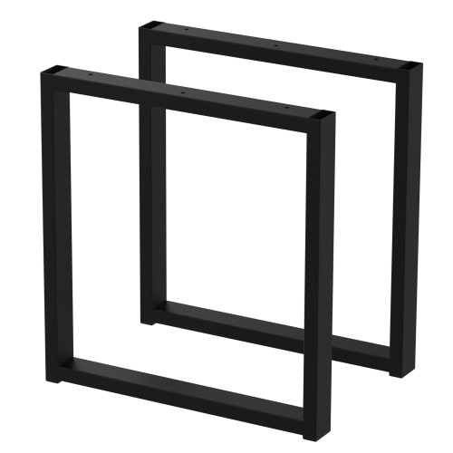 2 nogi do stołu i biurka czarny typ U 40x20mm