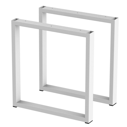 2 nogi do stołu i biurka ławki biały typ U 40x20mm
