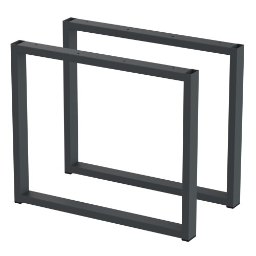 2 nogi do stołu i biurka grafit typ U 40x20mm