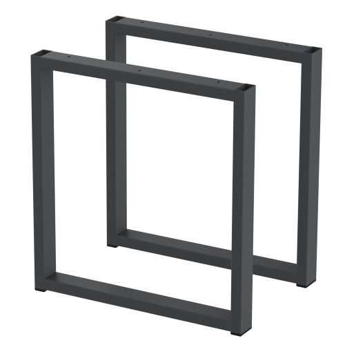2 nogi do stołu i biurka grafit typ U 40x20mm