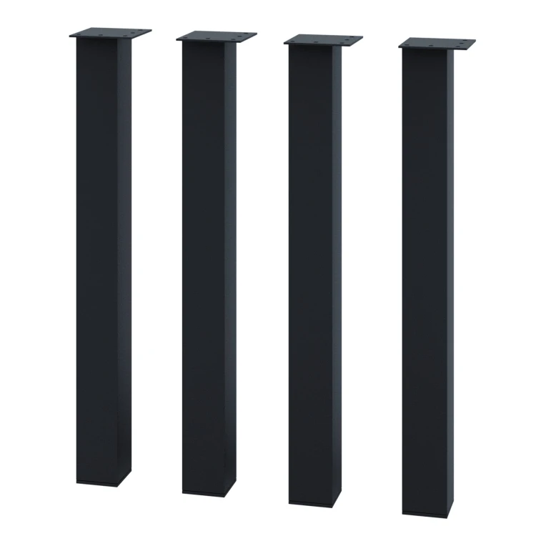 4 nogi do stolika małego czarne typ B7070 70x70mm wysokie