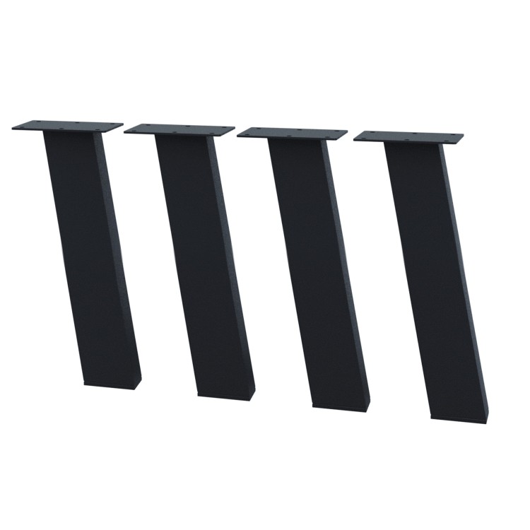 4 nogi do stolika małego czarne typ I8040 80x40mm