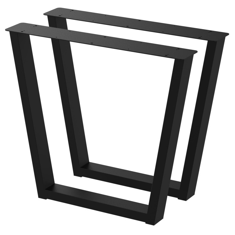 2 nogi do stołu i biurka czarne typ V 80x40mm
