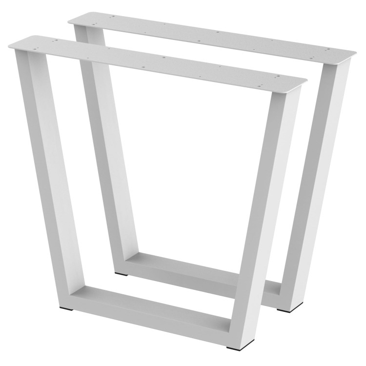 2 nogi do stołu i biurka białe typ V 80x40mm