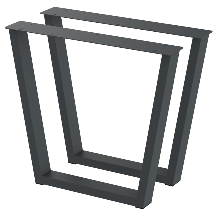 2 nogi do stołu i biurka grafit typ V 80x40mm
