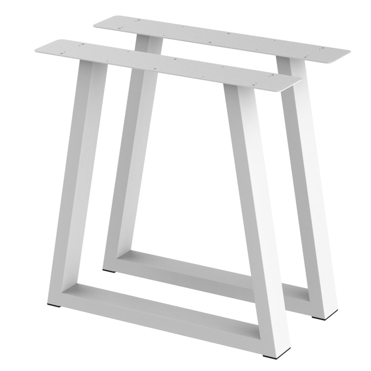 2 nogi do stołu i biurka białe typ V 80x40mm