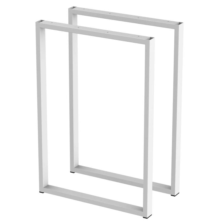 2 nogi do stołu i biurka biały typ U 40x20mm