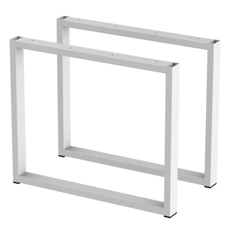 2 nogi do stołu i biurka biały typ U 40x20mm