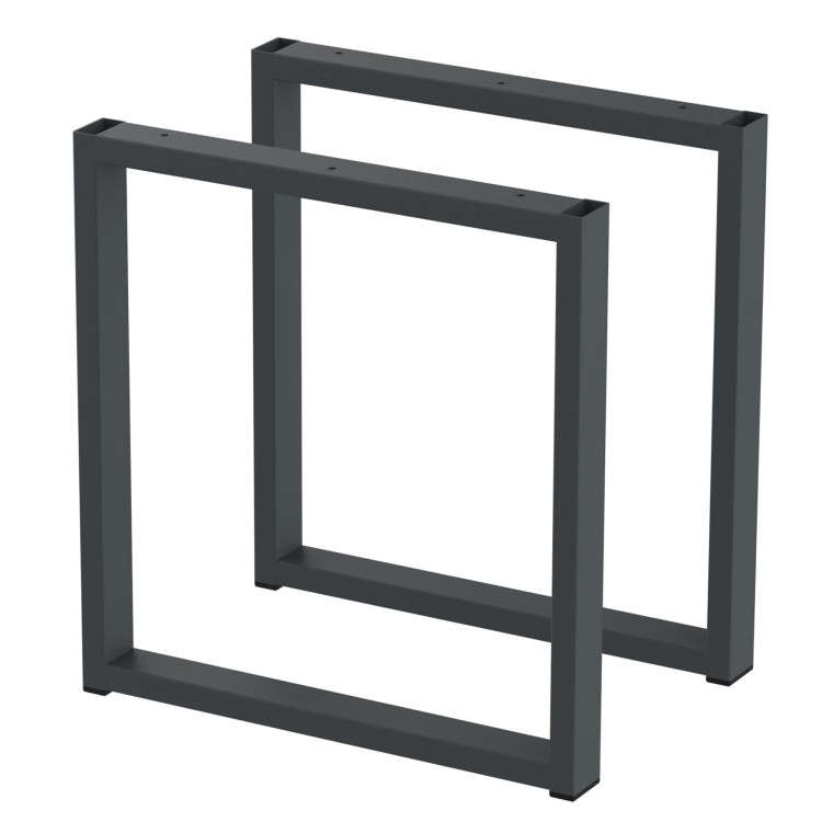 2 nogi do stołu i biurka grafit typ U 40x20mm