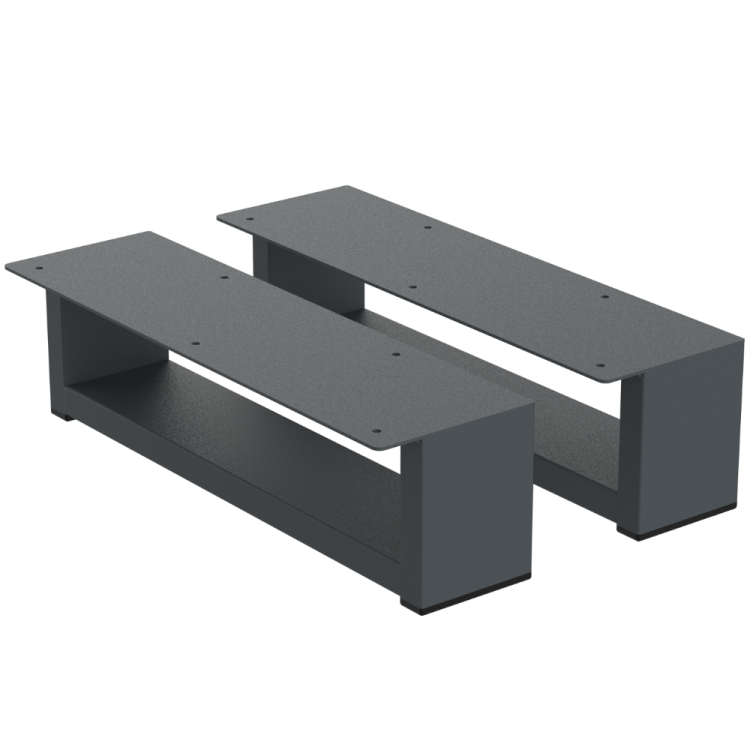nogi do komody szafy antracytowe 100 mm, 10 cm loft industrial