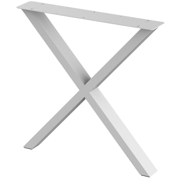 2 nogi do biurka i stołu białe typ X 80x40mm