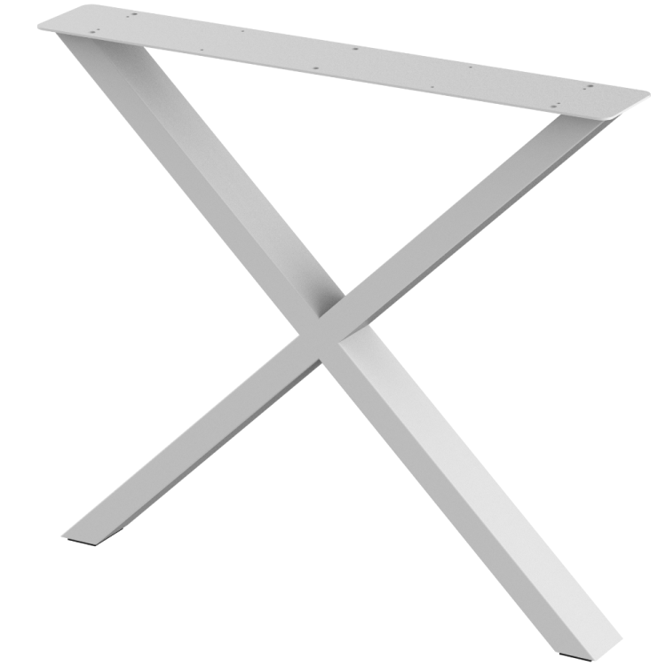 2 nogi do biurka i stołu białe typ X 80x40mm