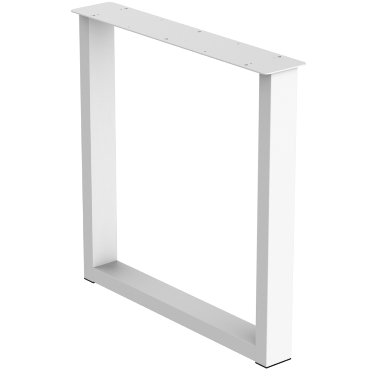 2 nogi do stołu i biurka białe typ U 80x40mm
