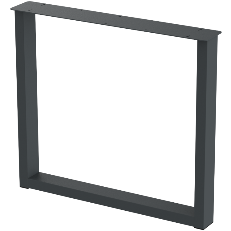 2 nogi do stołu i biurka grafit typ U 80x40mm